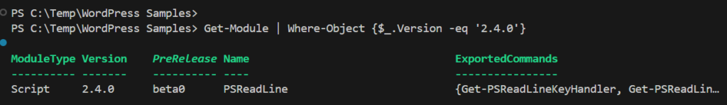 Filtering techniques with Where-Object