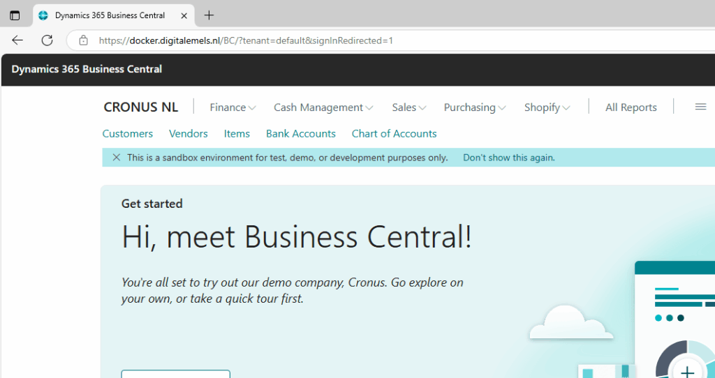 Business Central on Docker