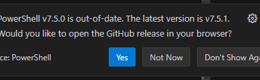 Updating PowerShell latest version