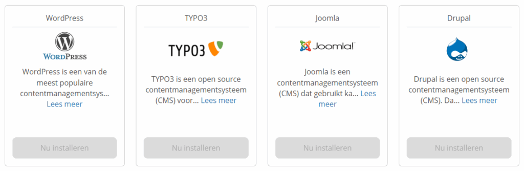 WordPress op EOL server