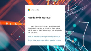 Need admin approval
